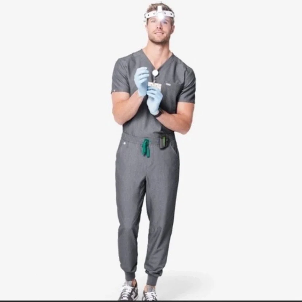 FIGS Tansen Jogger Scrub Pants in Graphite Grey S